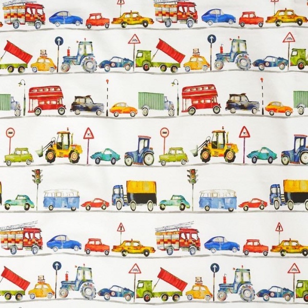 On The Road Oilcloth in Rainbow